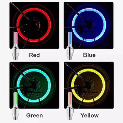 Motion Activated LED Valve Lights for Bicycles and Motorcycles