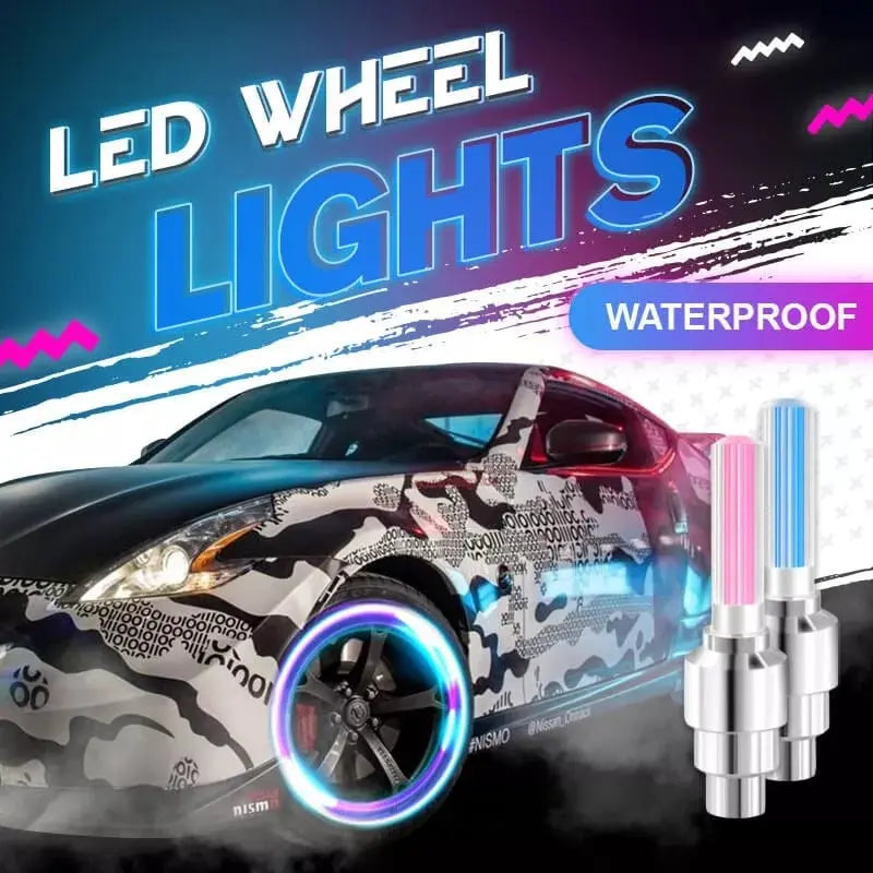 Motion Activated LED Valve Lights for Bicycles and Motorcycles