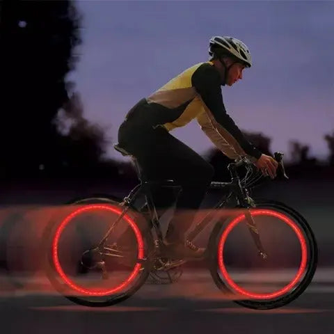 Motion Activated LED Valve Lights for Bicycles and Motorcycles
