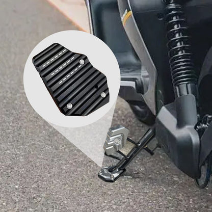 Motorcycle Kickstand Extension Pad Aluminum Side Stand Plate