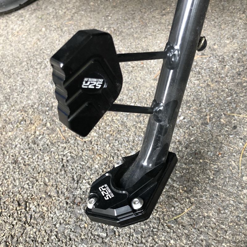 Motorcycle Kickstand Extension Pad Aluminum Side Stand Plate