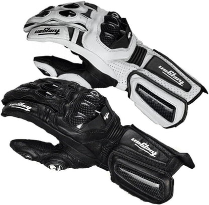 Motorcycle Riding Gloves Genuine Leather Carbon Knuckle Touchscreen