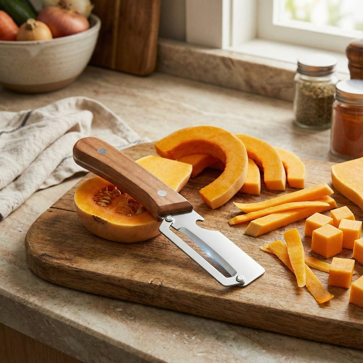 Multi Blade Stainless Steel Vegetable Peeler with Ergonomic Handle