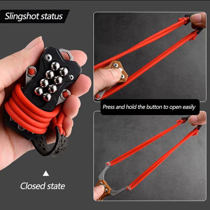 Multi Function Folding EDC Tool With Slingshot Design