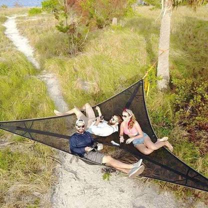 Multi Person Camping Hammock with Three Point Anchor Support