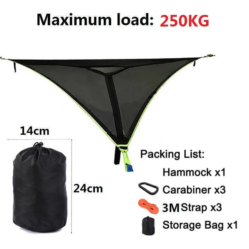 Multi Person Camping Hammock with Three Point Anchor Support