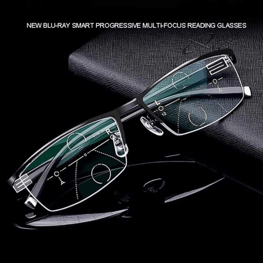 Multifocal Reading Glasses with Blue Light and UV Protection