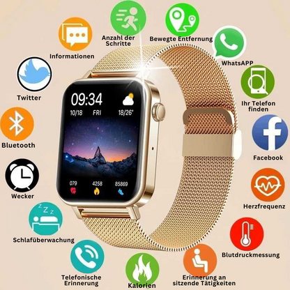 Multifunction Smartwatch with Bluetooth Calling and Fitness Tracking