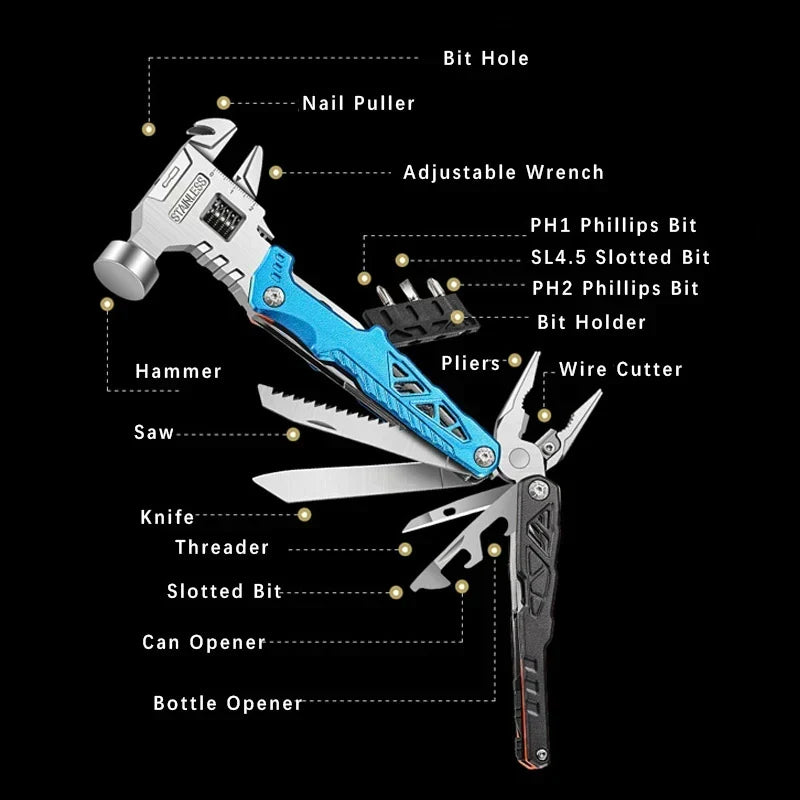 Multifunctional Folding Hammer Multitool
