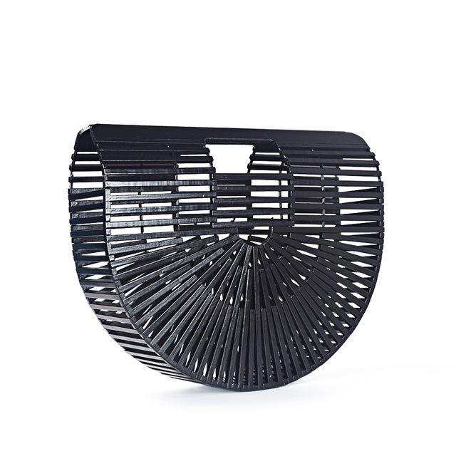 Natural Bamboo Woven Women's Handbag