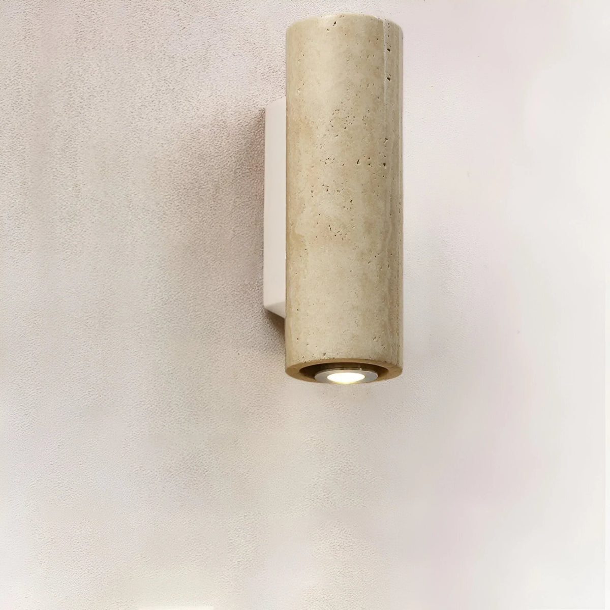 Natural Travertine LED Wall Light Modern Stone Sconce