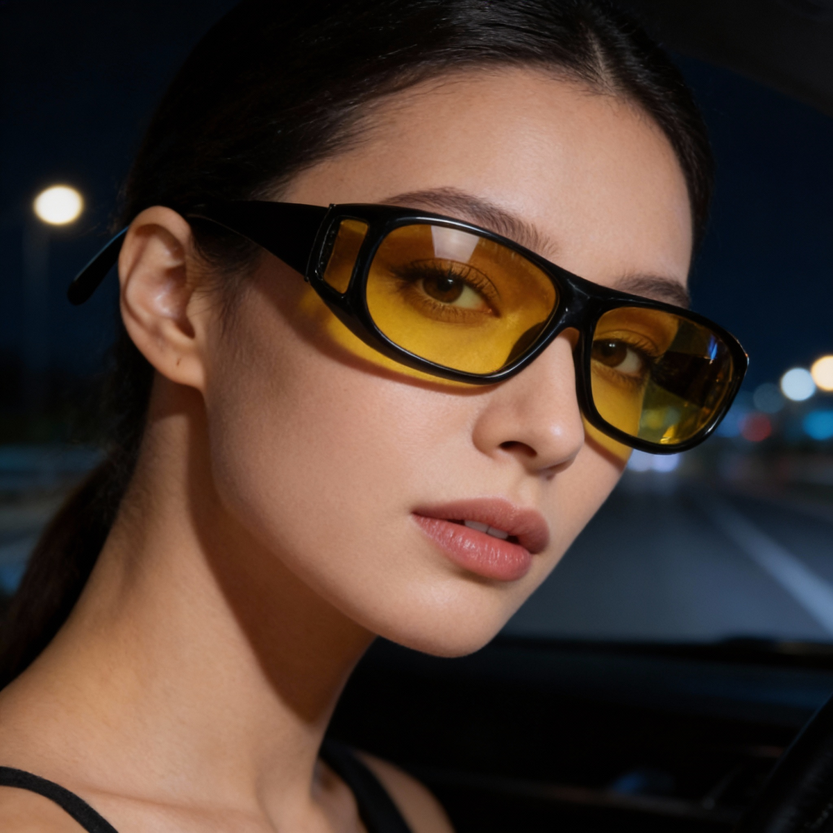 Night Driving Glasses with Polarized Glare Reducing Lenses