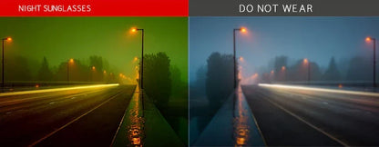 Night Driving Glasses with Polarized Glare Reducing Lenses