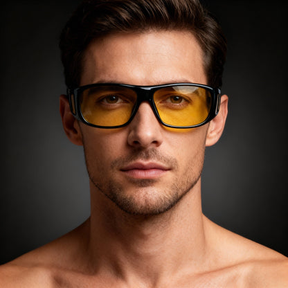 Night Driving Glasses with Polarized Glare Reducing Lenses