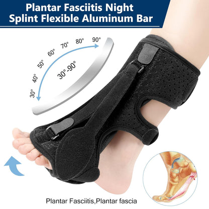 Night Splint for Plantar Fasciitis Adjustable Foot Support Brace