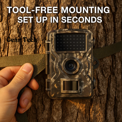 Night Vision Trail Camera with Motion Detection and 1080P Recording