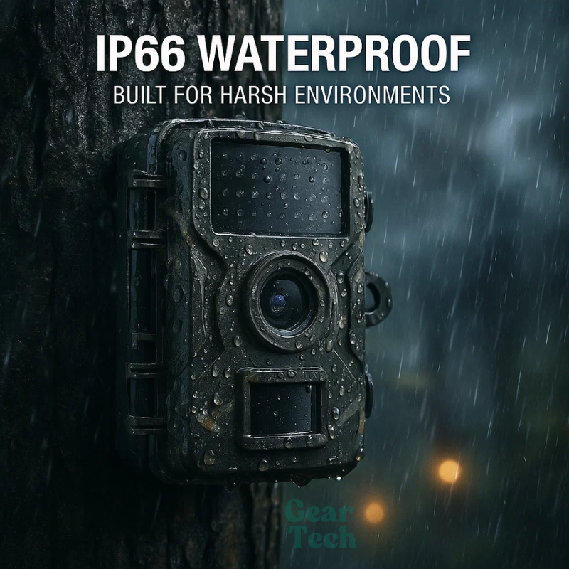 Night Vision Trail Camera with Motion Detection and 1080P Recording