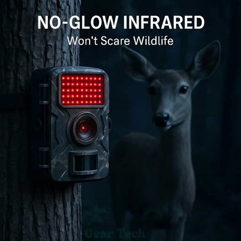 Night Vision Trail Camera with Motion Detection and 1080P Recording
