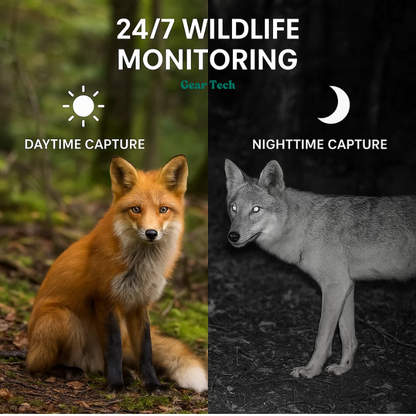 Night Vision Trail Camera with Motion Detection and 1080P Recording