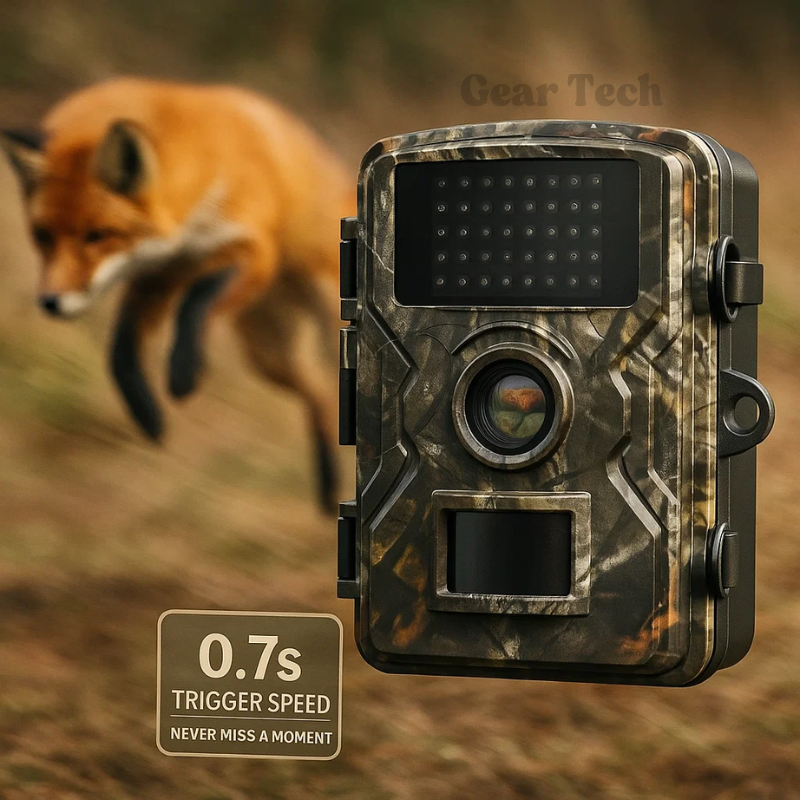 Night Vision Trail Camera with Motion Detection and 1080P Recording