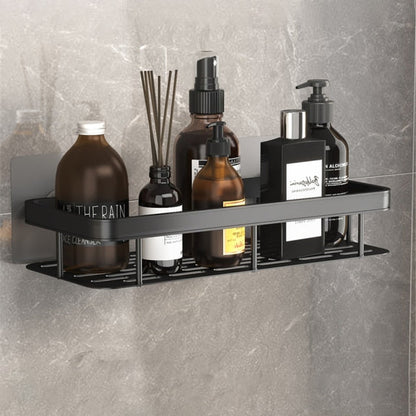 No Drill Metal Bathroom Shelf with Strong Suction Mount