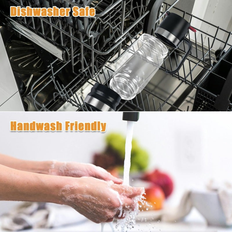 No Drip Glass Honey Dispenser with Self Sealing Spout