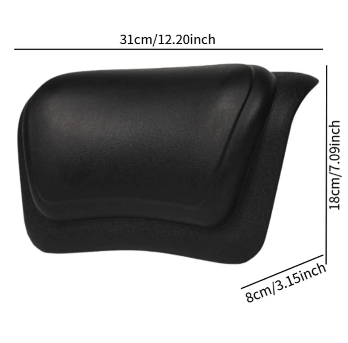 Non Slip Waterproof Bath Pillow with Silicone Foam