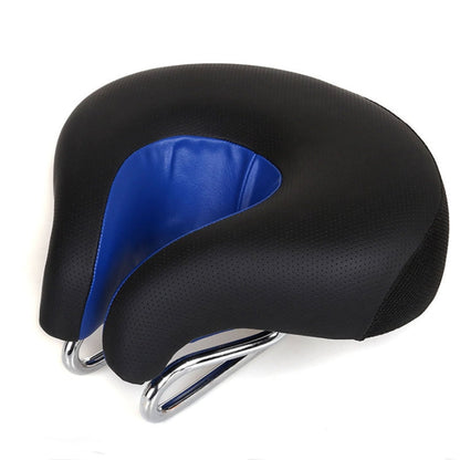 Noseless Comfort Bike Saddle Thick Padded Shock Absorbing Seat