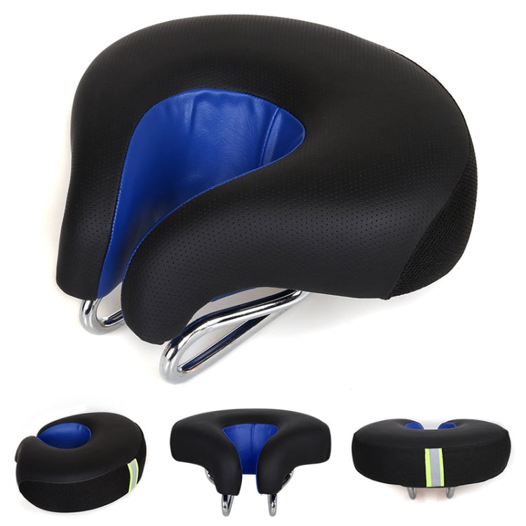 Noseless Comfort Bike Saddle Thick Padded Shock Absorbing Seat