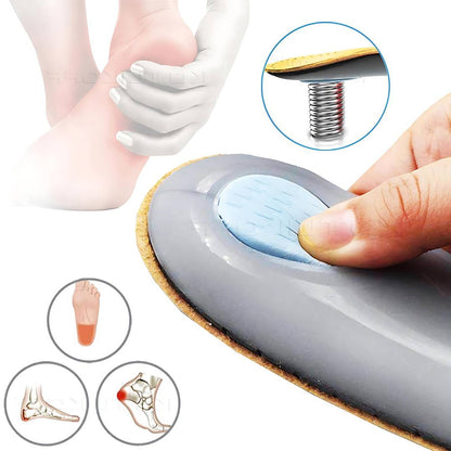 Orthopedic Leather Shoe Insoles with Arch Support