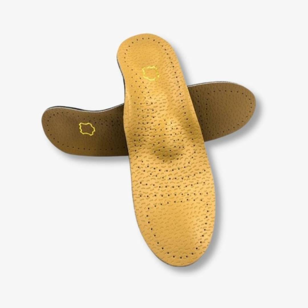 Orthopedic Leather Shoe Insoles with Arch Support