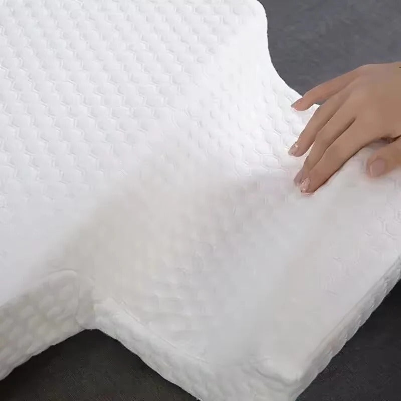 Orthopedic Memory Foam Couple Pillow with Arm Tunnel Design