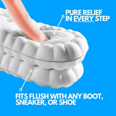 Orthopedic Memory Foam Insoles for Flat Feet with Arch Support