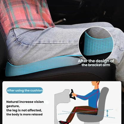 Orthopedic Memory Foam Seat Cushion with Non Slip Base