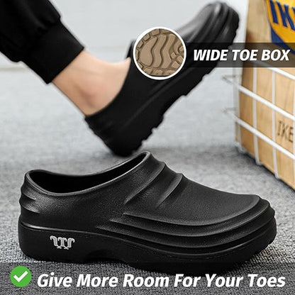 Orthopedic Support Clogs with Cushioned Footbed and Non Slip Sole