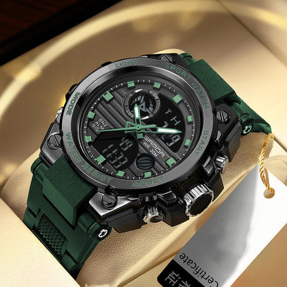 Outdoor Waterproof Luminous Sports Watch with LED Display