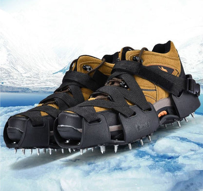 Overshoe Rubber Anti Slip Snow Ice Crampons with Steel Spikes