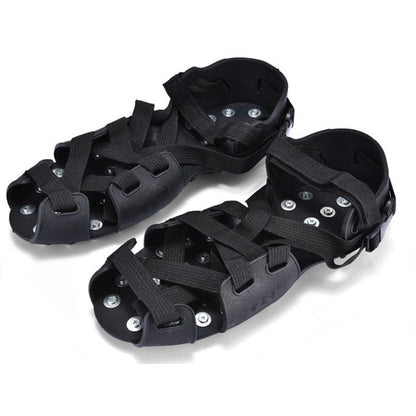 Overshoe Rubber Anti Slip Snow Ice Crampons with Steel Spikes