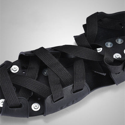 Overshoe Rubber Anti Slip Snow Ice Crampons with Steel Spikes