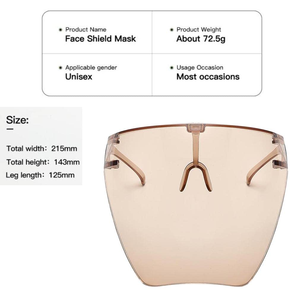 Oversized Full Face Shield UV400 Sunglasses