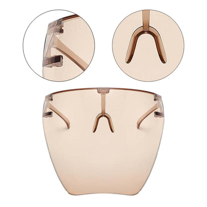 Oversized Full Face Shield UV400 Sunglasses