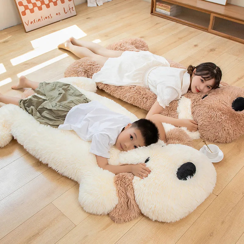 Oversized Plush Dog Pillow Soft Stuffed Lounge Cushion