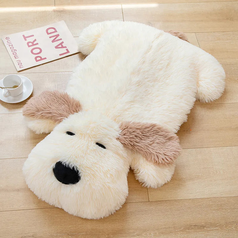 Oversized Plush Dog Pillow Soft Stuffed Lounge Cushion