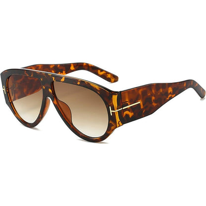 Oversized UV400 Aviator Sunglasses for Women