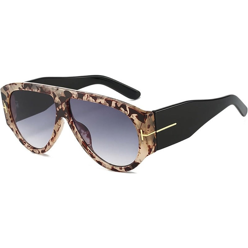 Oversized UV400 Aviator Sunglasses for Women