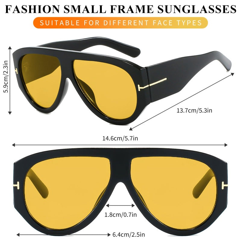 Oversized UV400 Aviator Sunglasses for Women