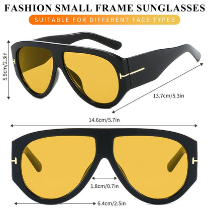 Oversized UV400 Aviator Sunglasses for Women