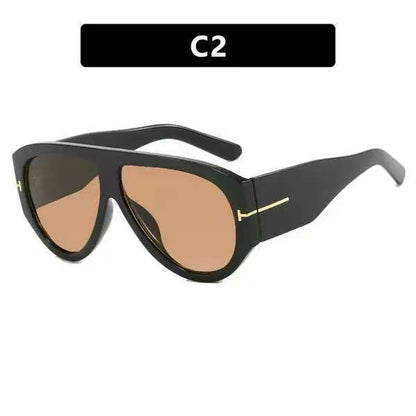 Oversized UV400 Aviator Sunglasses for Women