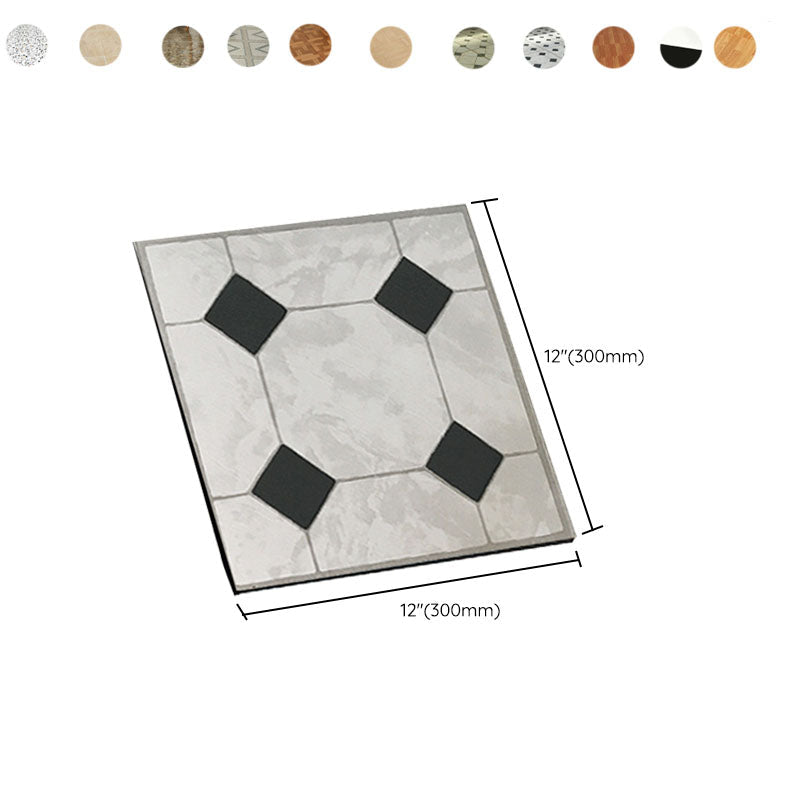 Peel and Stick PVC Vinyl Floor Tiles Waterproof Square Flooring