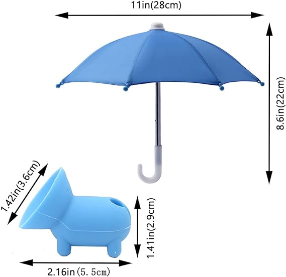 Phone Umbrella Sunshade with Suction Cup Holder